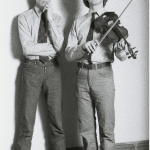 GEORGE DUBOSE Andy Warhol and Walter Steding posing