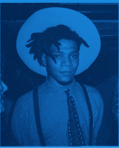 GEORGE DUBOSE, Holy-Glory II - Blue (Jean-Michel Basquiat). global galleries