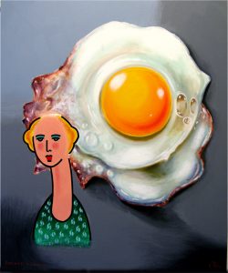 HEINZ ZOLPER - Dame mit Ei (Lady with egg)
