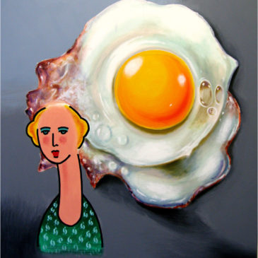 HEINZ ZOLPER – Dame mit Ei (Lady with egg)
