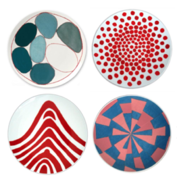 LOUISE BOURGEOIS – Ode à l’oubli Plate, Red Dots a.o. 4 plates