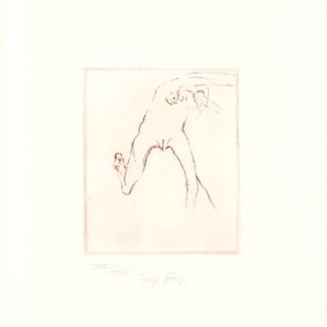 JOSEPH BEUYS –  Frau rennt weg mit Gehirn