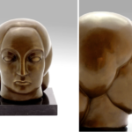 Lachaise, female head, bronze