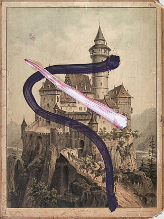 JULIAN SCHNABEL, untitled- Ritterburg, pigment print. Global Galleries