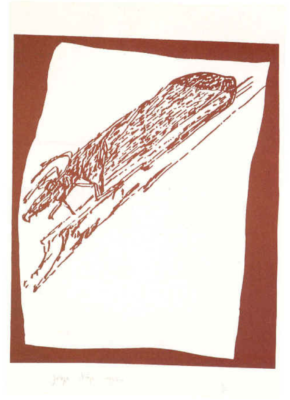 JOSEPH BEUYS –  Hirsch auf Urschlitten