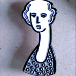 Heinz Zolper, Lady as Symbol, Multiple - handmade jewellery pin. ArtForum Edition