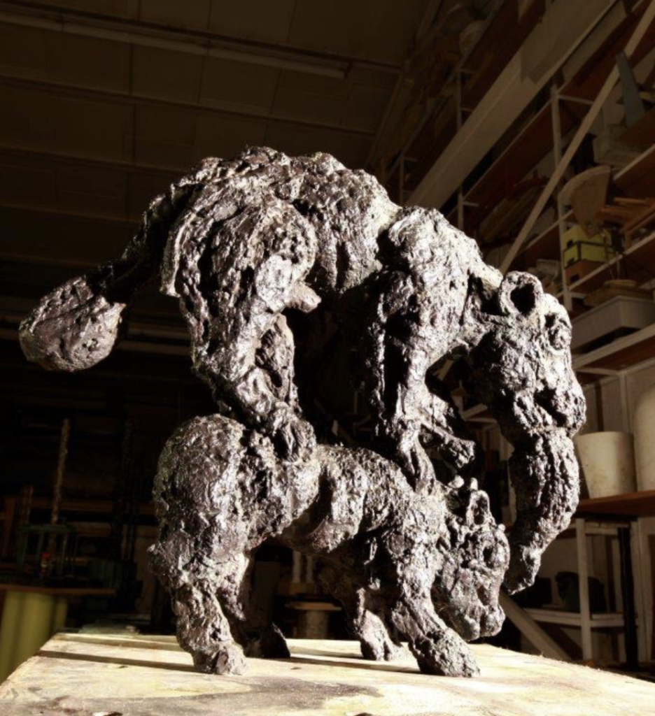 Peter Jacobi - Feed and Fuck, iron cast. Global Galleries